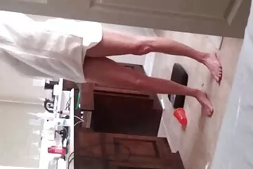 Forró menyecske nagy farok szex kap cum a seggét.